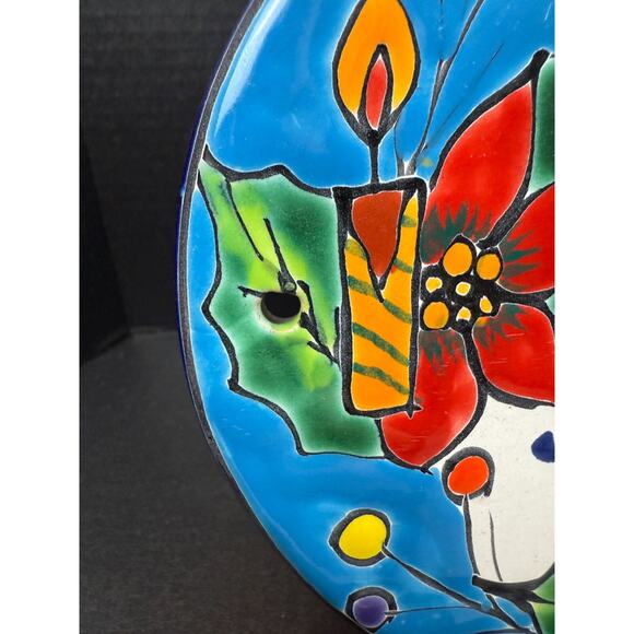 Mexican Wall Tile Plaque Feliz Navidad (Merry Christmas) 9"x8" - Picture 8 of 11